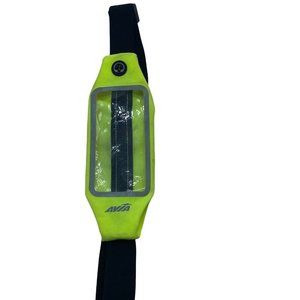 Avia‎ Yellow Spandex Phone Music Exercise Run Running Runner’s Belt 9.5” x 3.5”